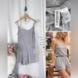 Divided Heather Gray Spaghetti-Strap Romper